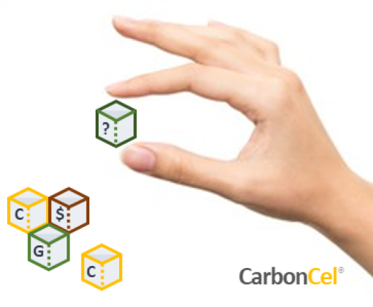 Hand with carbon cell